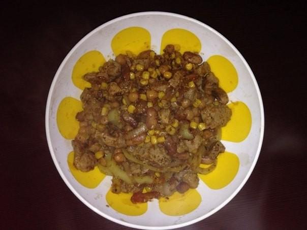 Шаг 7 приготовления Мясо по-мексикански в мультиварке