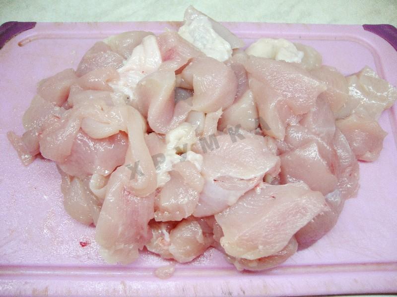 Шаг 3 приготовления Перловая каша с курицей в мультиварке