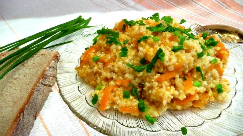 Шаг 9 приготовления Постная каша из пшенки с морковью и луком в мультиварке