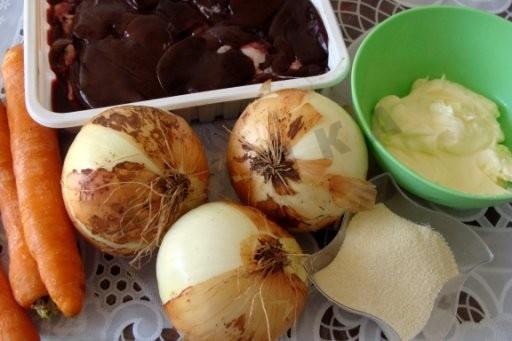Шаг 1 приготовления Куриная печень по-царски запеченная