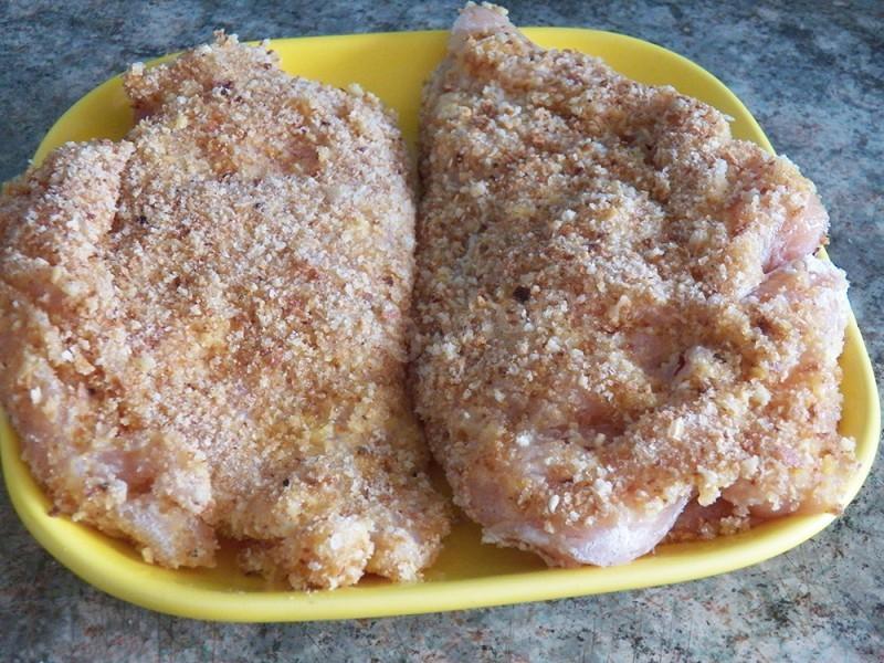 Шаг 21 приготовления Кордон блю из куриной грудки