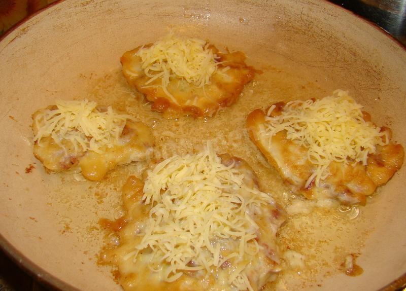 Шаг 9 приготовления Жареная говядина с сыром