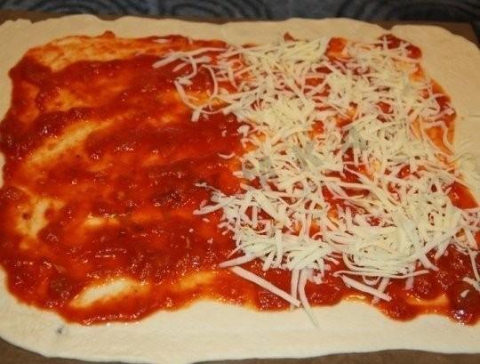 Шаг 1 приготовления Пицца Стромболи
