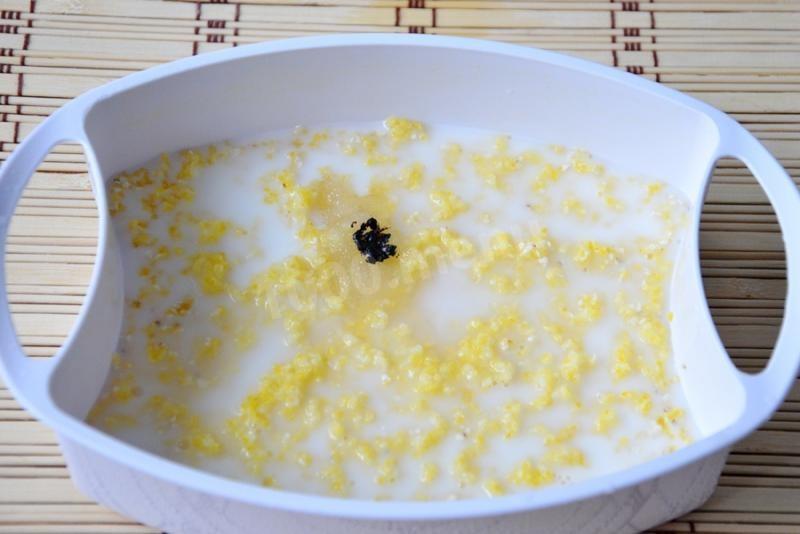 Шаг 6 приготовления Кукурузная каша в пароварке