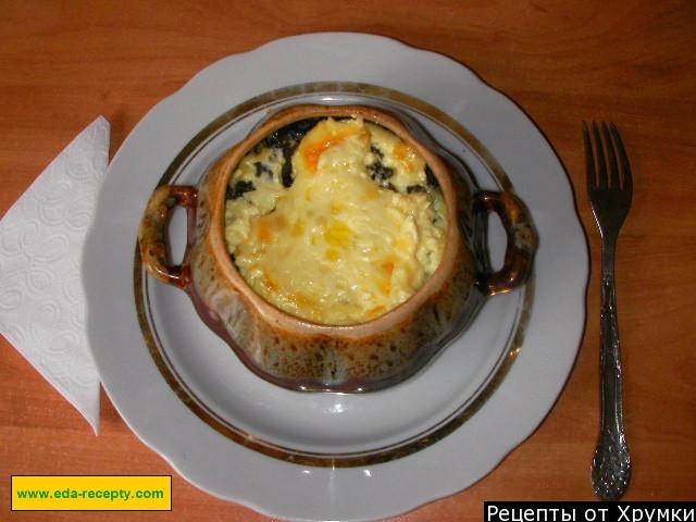 Обложка рецепта Картофель с грибами и мясом в горшочке