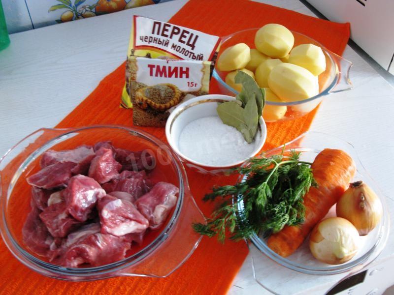 Шаг 1 приготовления Баранина с картошкой по-ирландски Айриш стью