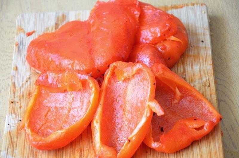 Шаг 4 приготовления Острый соус из запеченного перца для шашлыка