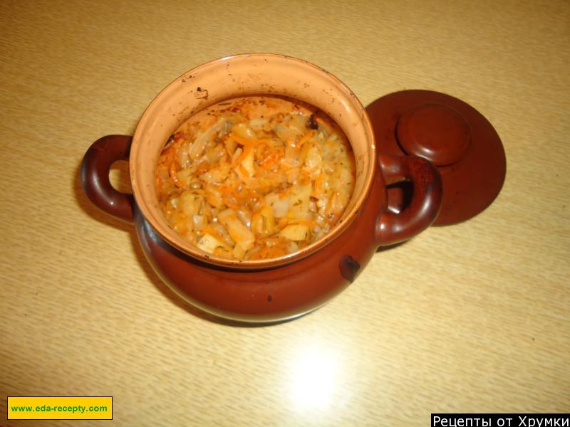 Шаг 5 приготовления Тушеная капуста с картошкой и морковкой