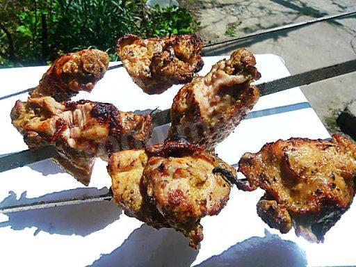 Шаг 3 приготовления Шашлык из курочки