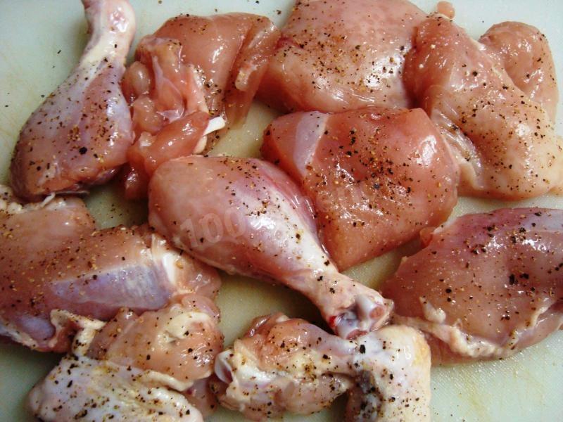 Шаг 2 приготовления Курица в соусе с ананасами по-китайски