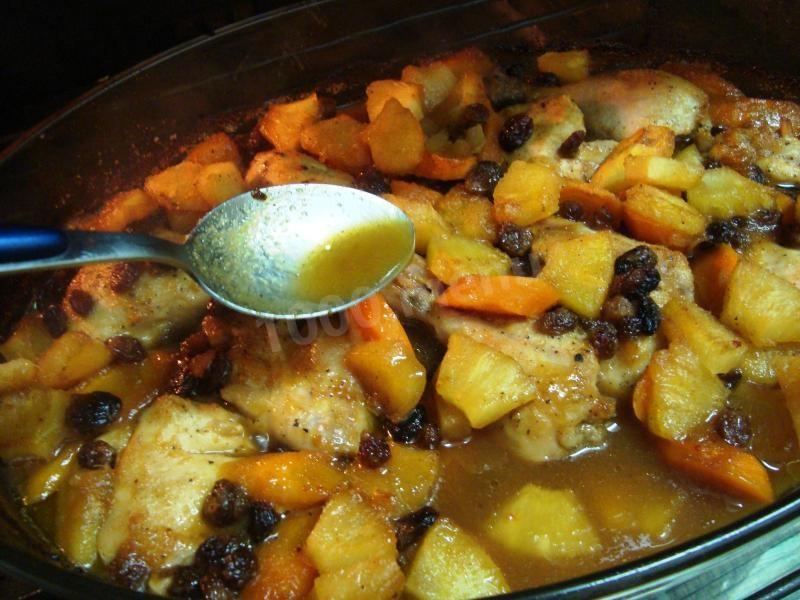 Шаг 6 приготовления Курица в соусе с ананасами по-китайски