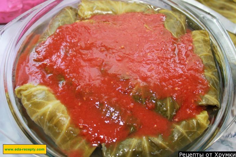 Шаг 8 приготовления Голубцы из молодой капусты с мясом в духовке классические