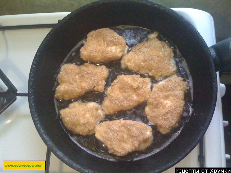 Шаг 6 приготовления Куриная грудка в кляре