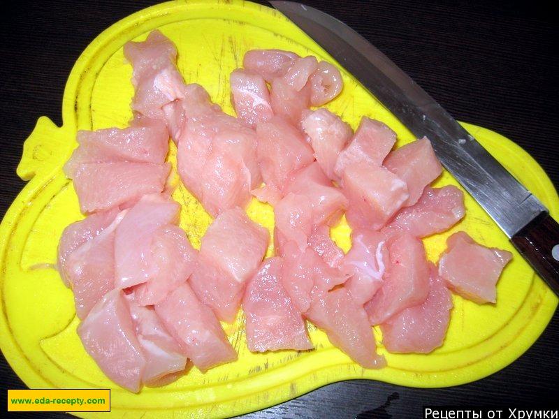 Шаг 1 приготовления ПП Гречка с курицей и помидорами