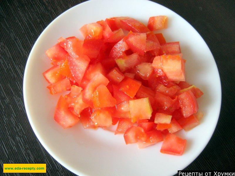Шаг 8 приготовления ПП Гречка с курицей и помидорами