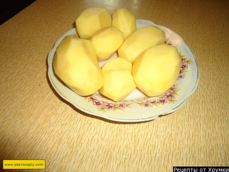 Шаг 1 приготовления Ароматная картошка жареная на сале с лучком