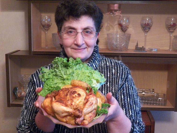 Шаг 14 приготовления Запеченная курочка в духовке по-быстрому