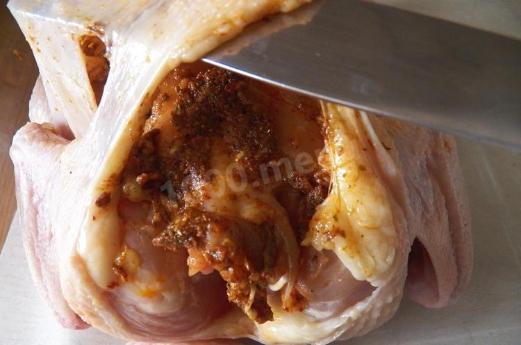 Шаг 7 приготовления Запеченная курочка в духовке по-быстрому