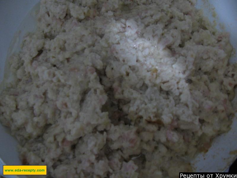 Шаг 10 приготовления Клецки из куриного филе с луком