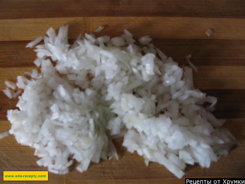 Шаг 3 приготовления Клецки из куриного филе с луком