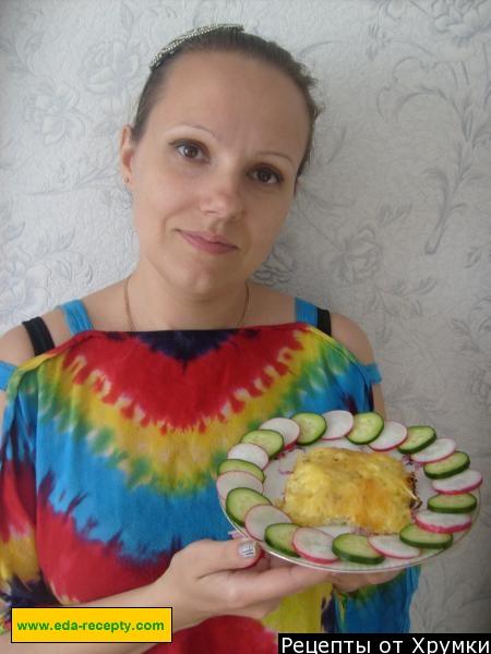 Шаг 13 приготовления Куриное филе в духовке с картофелем сыром яйцом