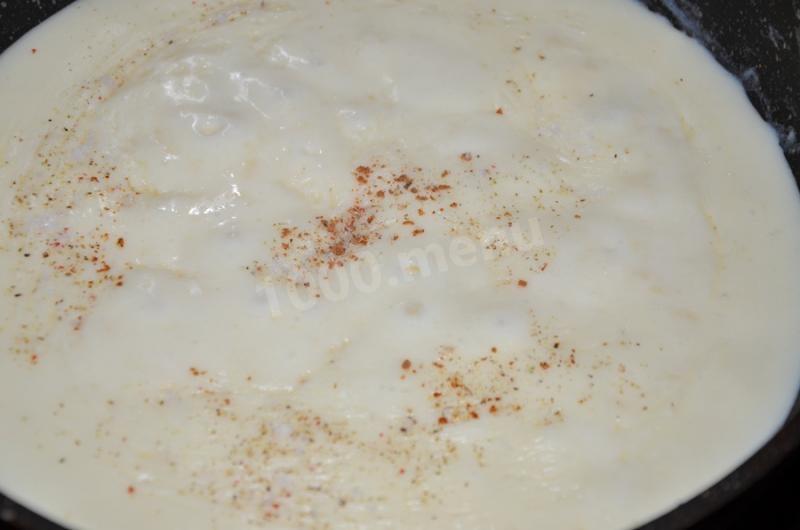 Шаг 12 приготовления Каннеллони с мясным фаршем, помидорами и сыром