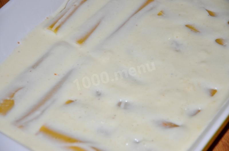Шаг 15 приготовления Каннеллони с мясным фаршем, помидорами и сыром