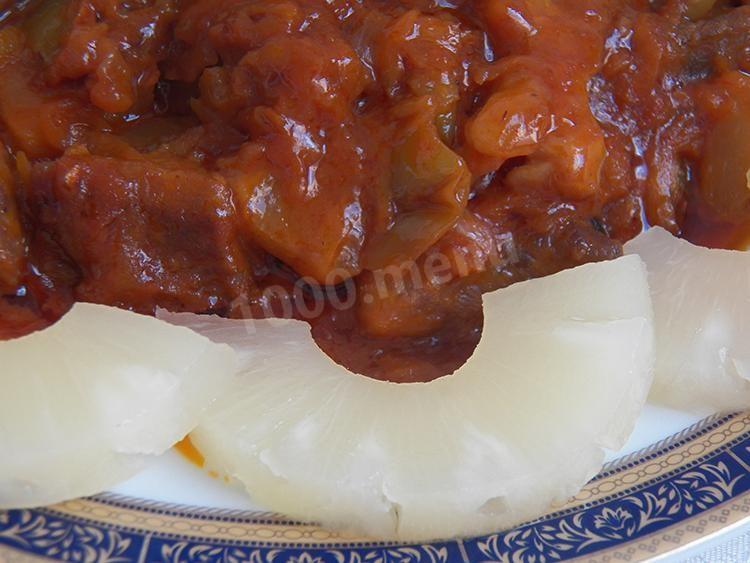 Шаг 24 приготовления Мясо в кисло-сладком соусе