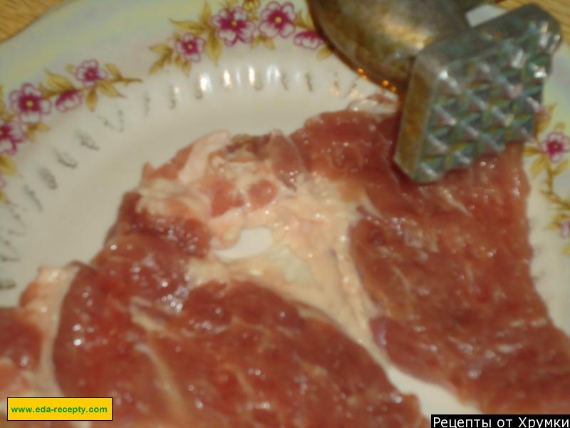 Шаг 6 приготовления Мясо по капитански