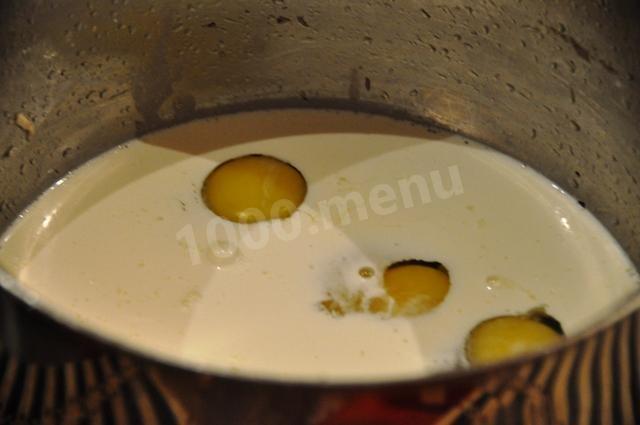Шаг 8 приготовления Макароны с грибами и яйцом