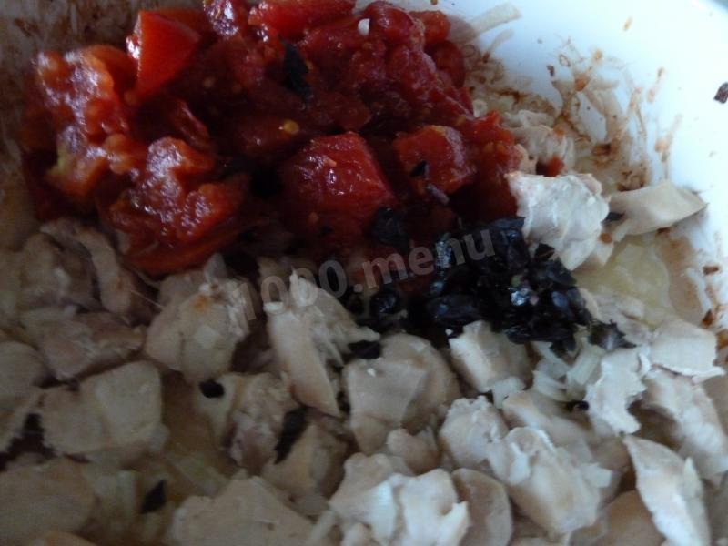 Шаг 5 приготовления Каччиаторе курица запеченная с помидорами по итальянски