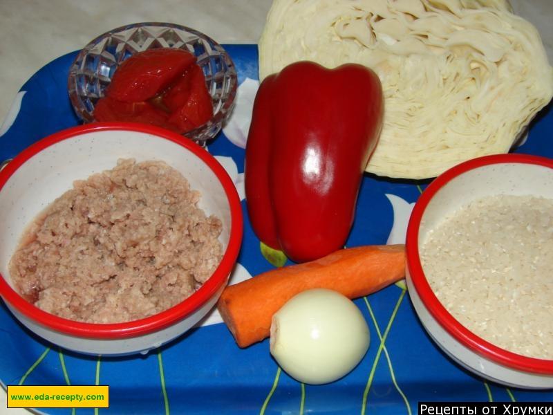 Шаг 1 приготовления Ленивые голубцы в кастрюле