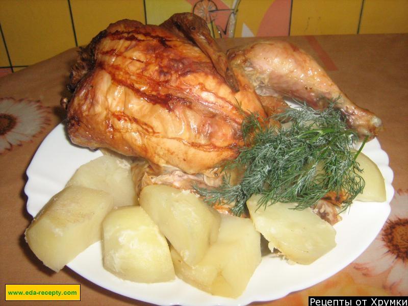 Обложка рецепта Очень вкусная Курица в духовке целиком