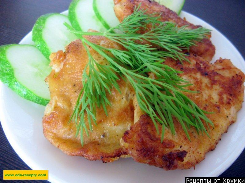 Шаг 11 приготовления Курица в кляре на майонезе на сковороде