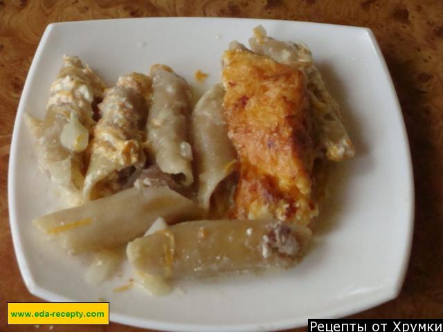 Шаг 6 приготовления Фаршированные макароны ракушки с фаршем в духовке
