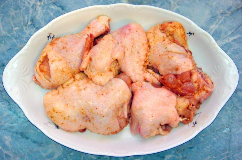 Шаг 4 приготовления Курица в карамели