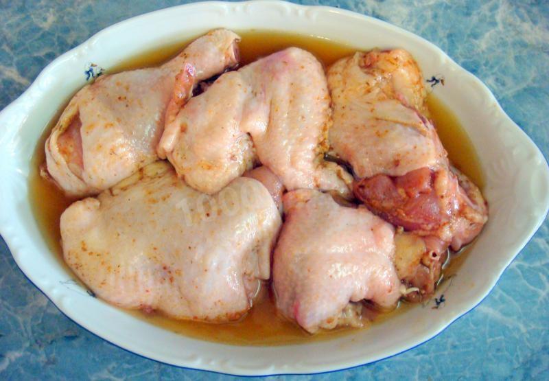 Шаг 9 приготовления Курица в карамели