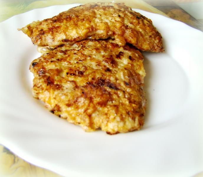 Обложка рецепта Антрекот из свиного мяса, жареный в муке и яйце