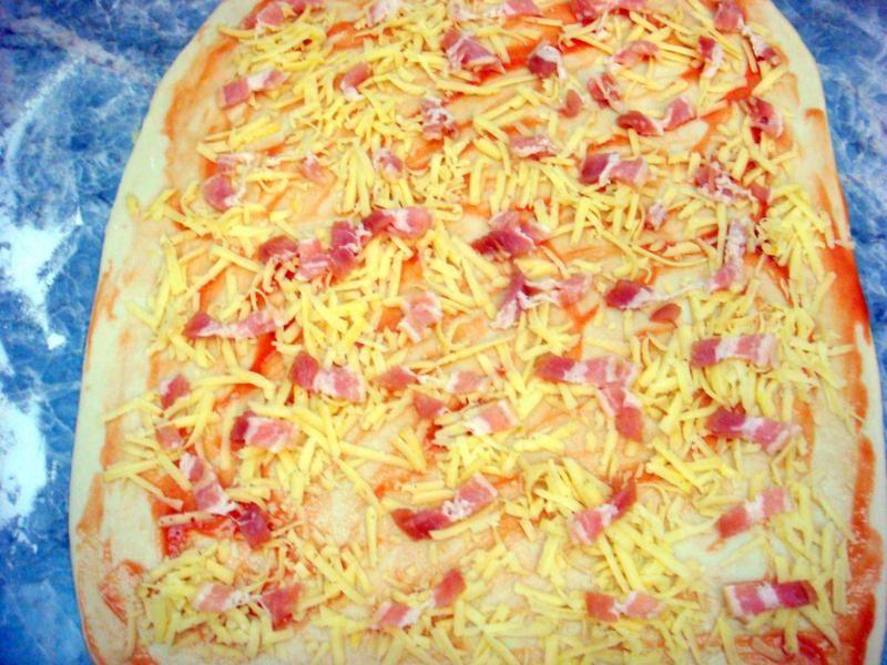 Шаг 7 приготовления Пицца крученая необычная