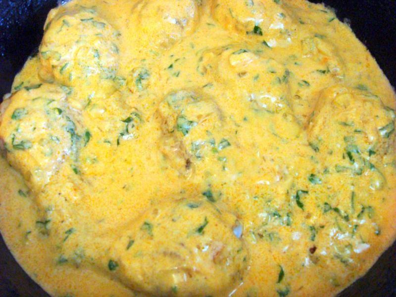 Шаг 10 приготовления Гедлибже - курица в сметане по-кабардински