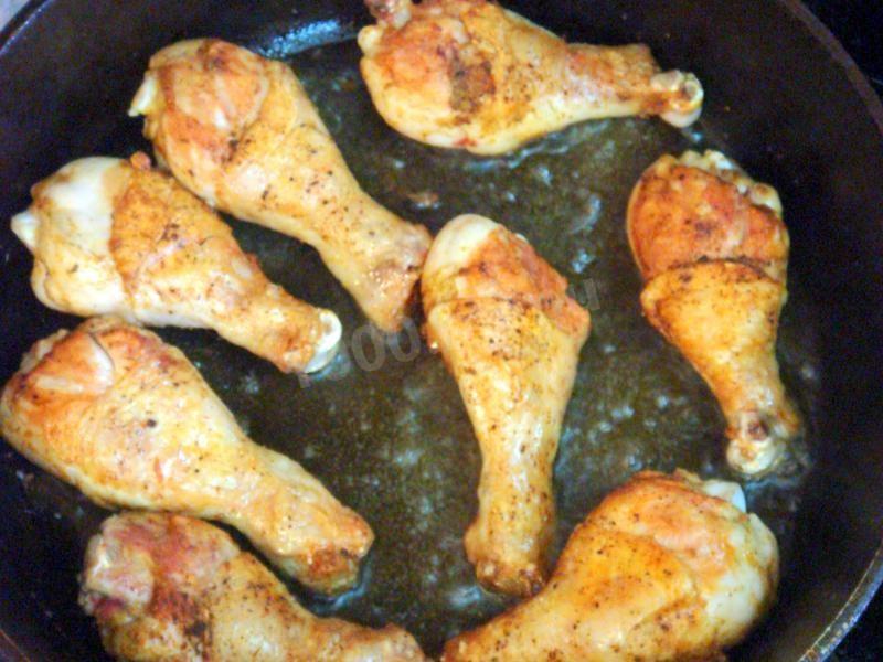 Шаг 3 приготовления Гедлибже - курица в сметане по-кабардински