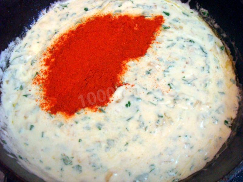 Шаг 9 приготовления Гедлибже - курица в сметане по-кабардински