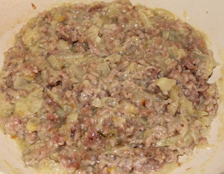 Шаг 4 приготовления Мясной соус для спагетти и макарон