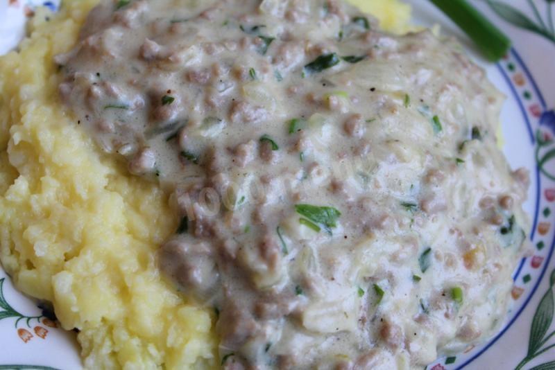Шаг 8 приготовления Мясной соус для спагетти и макарон