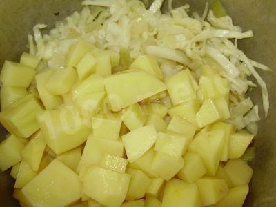 Шаг 9 приготовления Рагу с яблоками и овощами