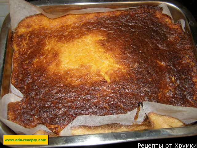 Шаг 14 приготовления Запеканка из тыквы на манной каше