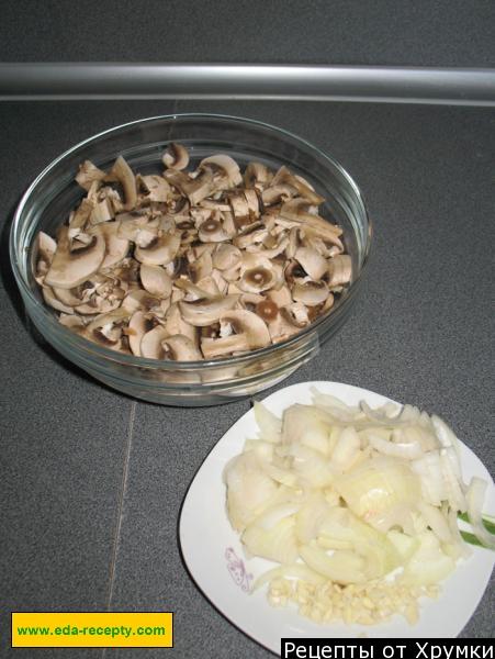 Шаг 2 приготовления Ленивая лазанья с шампиньонами