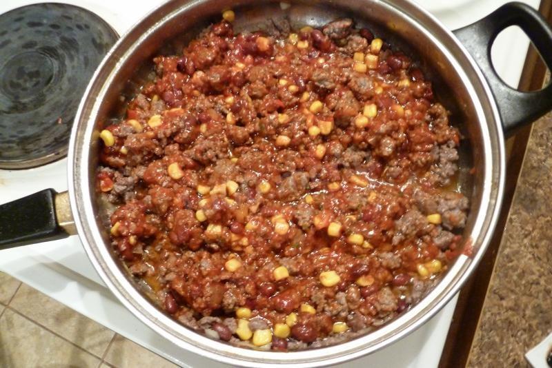 Шаг 4 приготовления Кесадилья с мясом