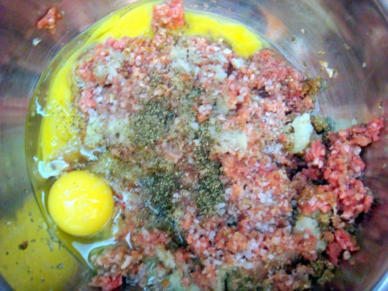 Шаг 10 приготовления Тимбаль мясной с шампиньонами