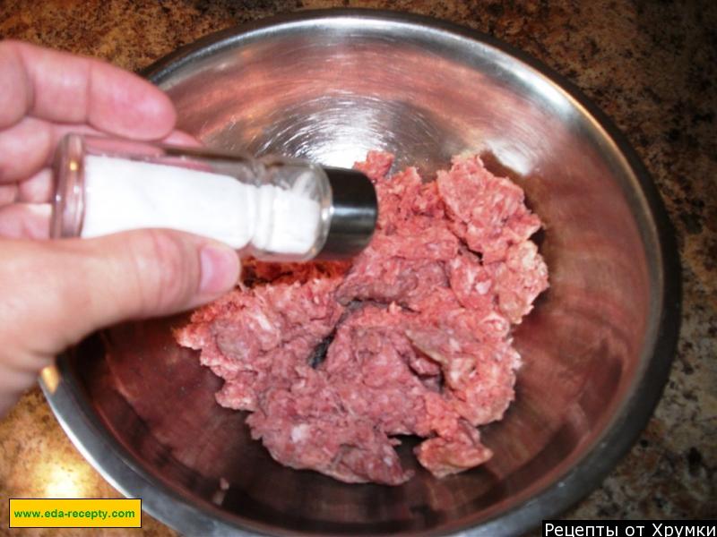 Шаг 3 приготовления Биточки из рубленого мяса говядины